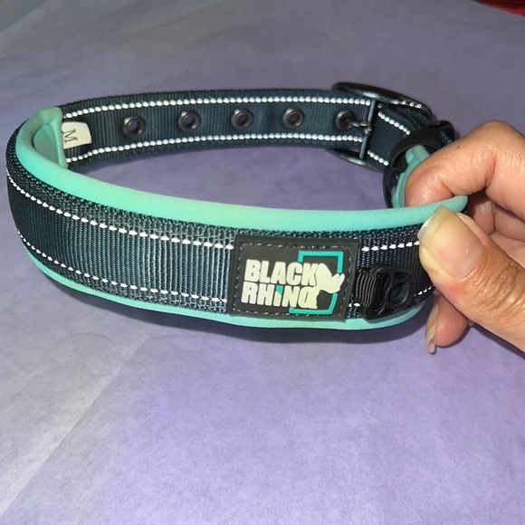 Black rhino dog collar - Picture 1 of 5